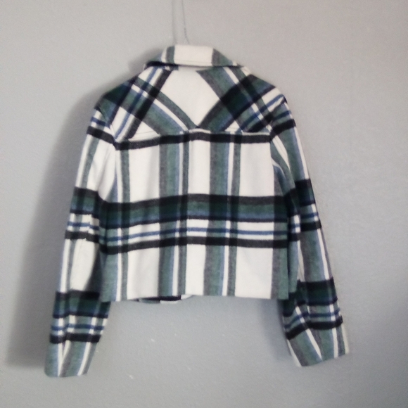 Zara Plaid Jacket - Green and White ( Bag F ) - Picture 2 of 3